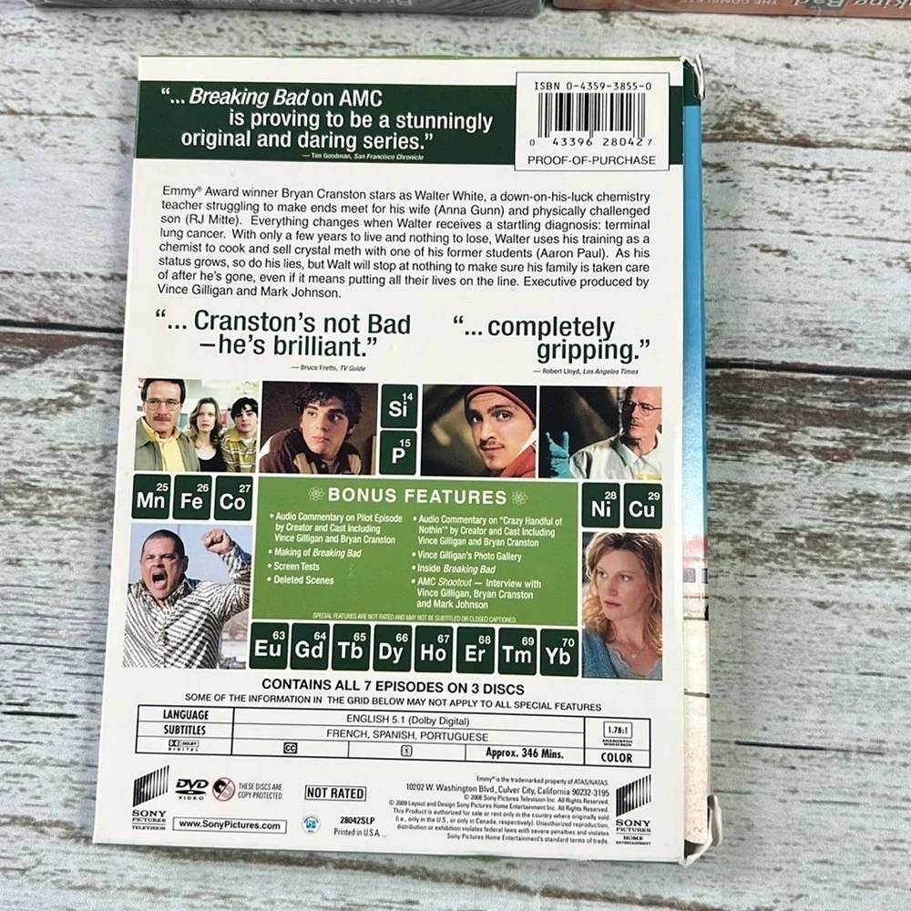 Breaking Bad DVD Box Set Complete Season 1-4 ( Season 2-4 are brand new)
